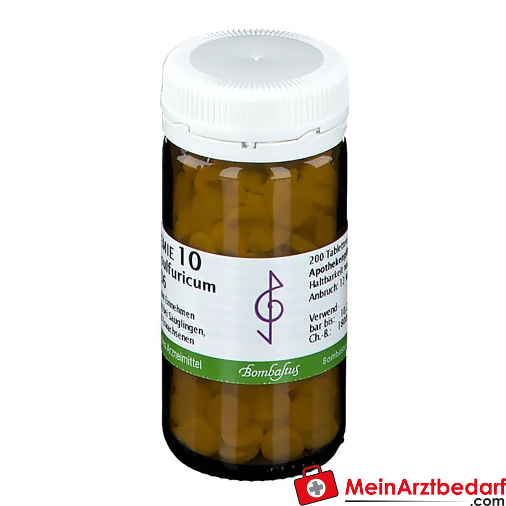 Bombastus Biochemie 10 Natrium sulfuricum D 6 Tabletten.