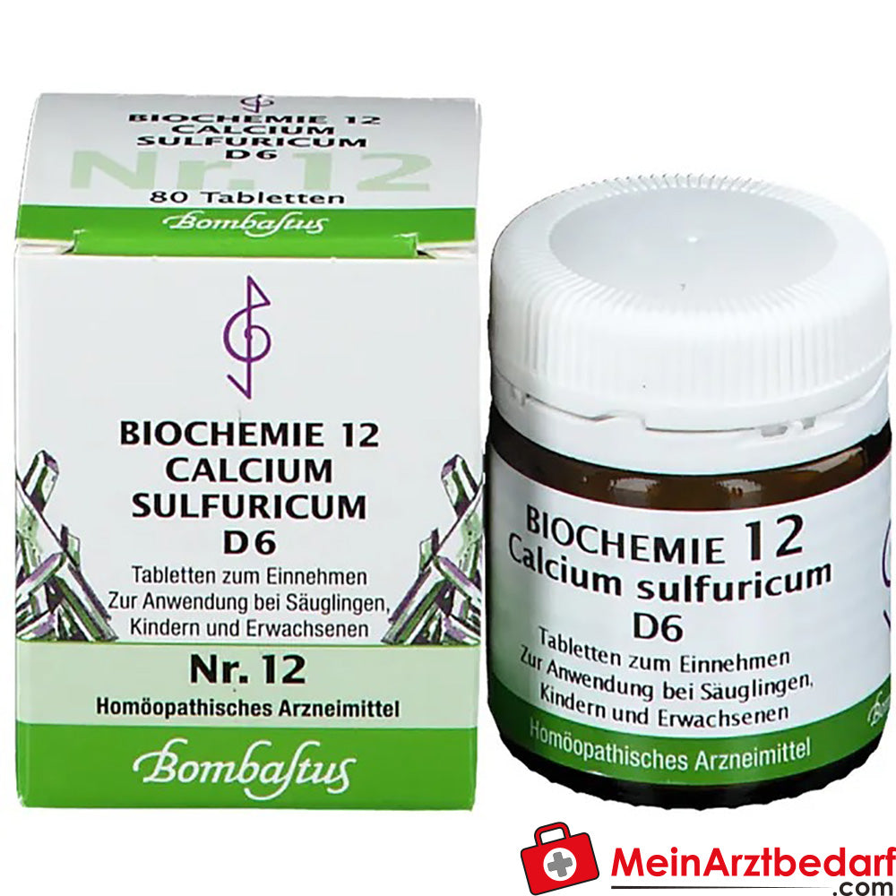 Bombastus Biochemie 12 Calcium sulfuricum D 6 Tabletten.