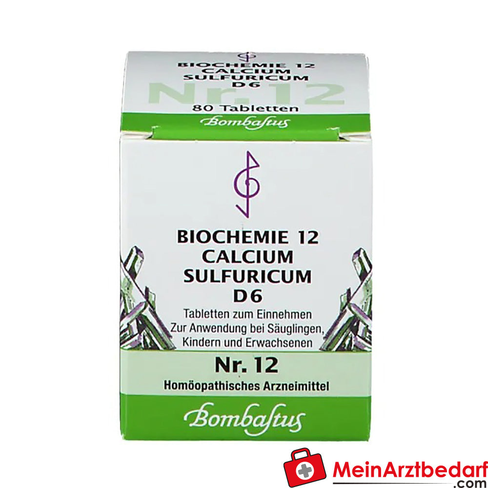 Bombastus Biochemie 12 Calcium sulfuricum D 6 Tabletten.