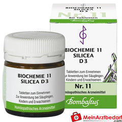 Bombastus Biochemie 11 Silicea D 3 Tabletten.