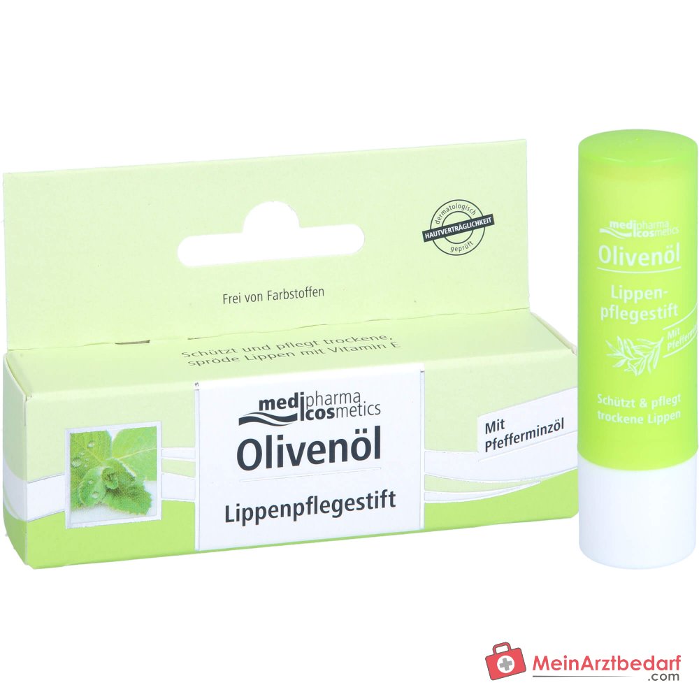 medipharma cosmetics Stick per la cura delle labbra all'olio d'oliva, 4,8 g