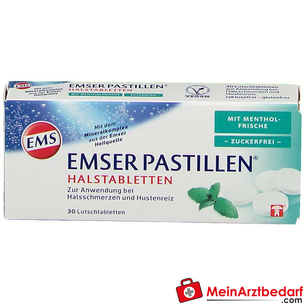 EMSER Pastillen® mit Mentholfrische zuckerfrei, 30 St..