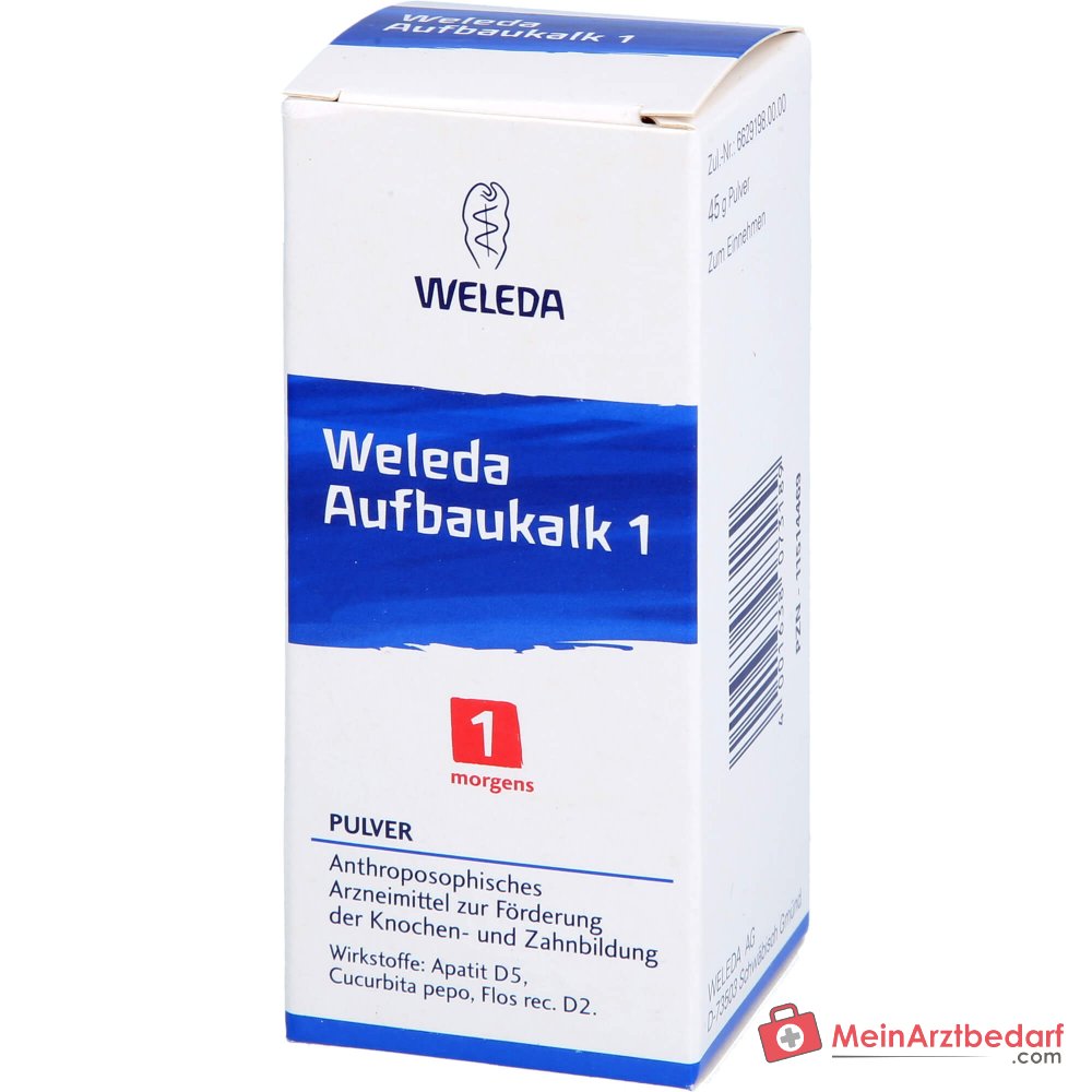 Weleda Calcáreo 1 en polvo por la mañana, 45 g