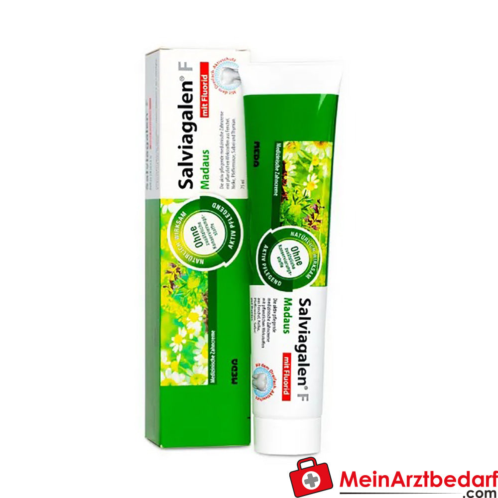 Salviagalen F Madaus|Medizinische Zahnpasta mit Fluorid, 75ml.