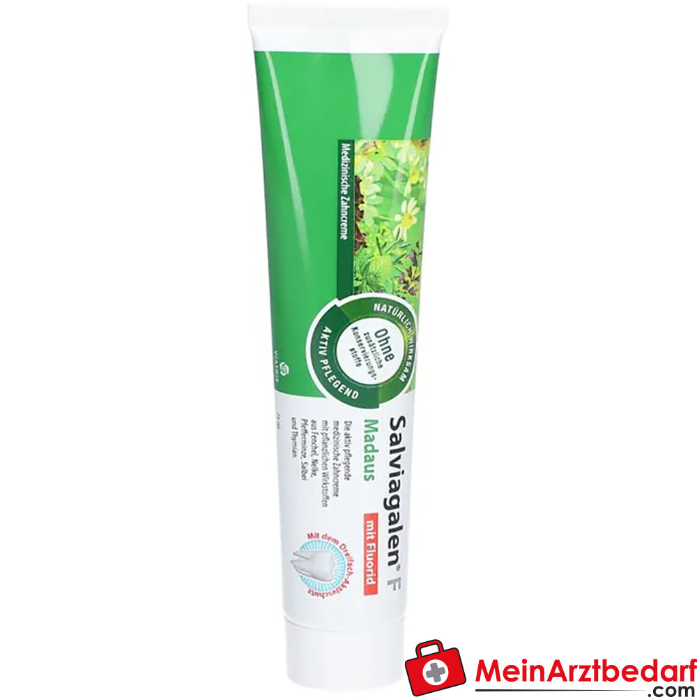 Salviagalen F Madaus|Medizinische Zahnpasta mit Fluorid, 75ml.