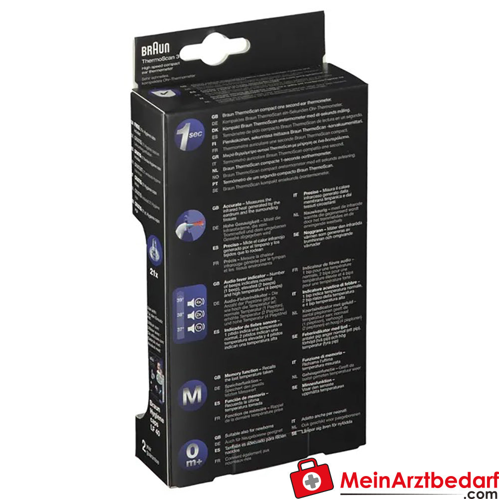 Braun ThermoScan® 3 Ohr-Kompaktthermometer, 1 St..