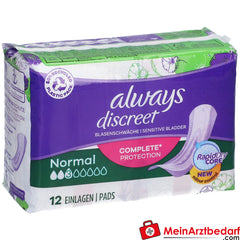 always discreet Inkontinenz Einlagen normal.