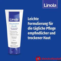 Linola Hautmilch leicht - für empfindliche und trockene Haut, 200ml.