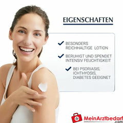 Eucerin® UreaRepair ORIGINAL Lotion 10% –  für extrem trockene, juckende und schuppige Haut, 250ml.