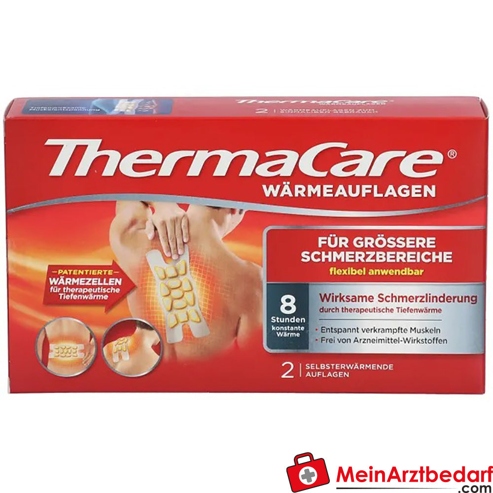 ThermaCare® Wärmeauflagen|für größere Schmerzbereiche, 2 St..