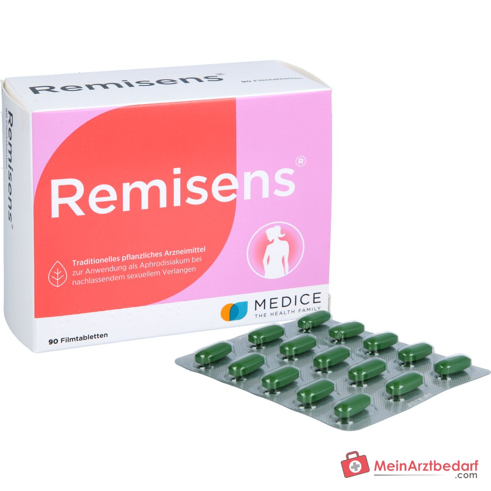 Remisens Damianablad-droogextract filmomhulde tabletten, 90 st.