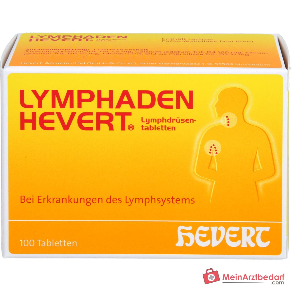 Hevert Lymphaden Hevert Lymfeklier tabletten, 100 st.