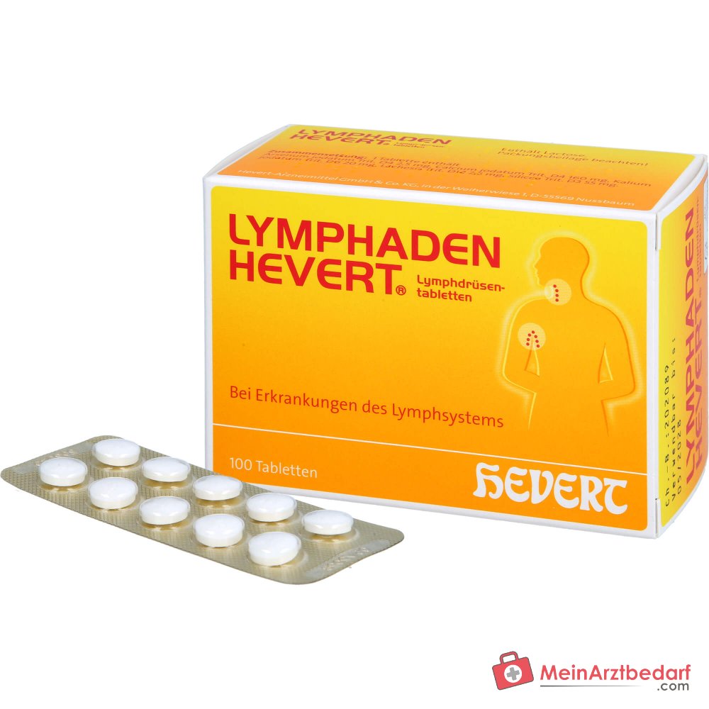 Hevert Lymphaden Hevert Lymfeklier tabletten, 100 st.