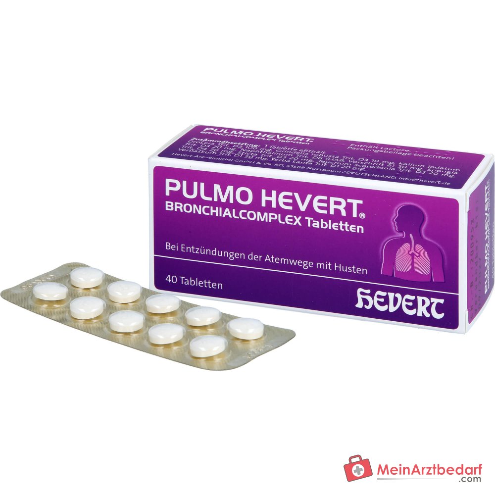 Hevert Pulmo Bronchialcomplex Comprimés, 40 pcs.