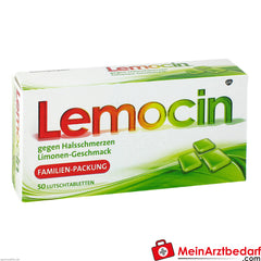 Lemocin gegen Halsschmerzen.