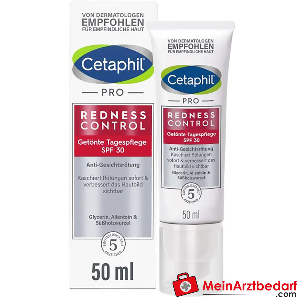 CETAPHIL PRO RednessControl getönte Tagespflege SPF 30 kaschiert Hautrötungen, 50ml.
