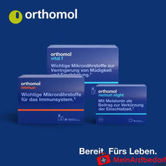 Orthomol Vital m für Männer - bei Müdigkeit - mit B-Vitaminen und Omega-3 - Granulat/Tabletten/Kapseln - Orangen-Geschmack, 30 St..