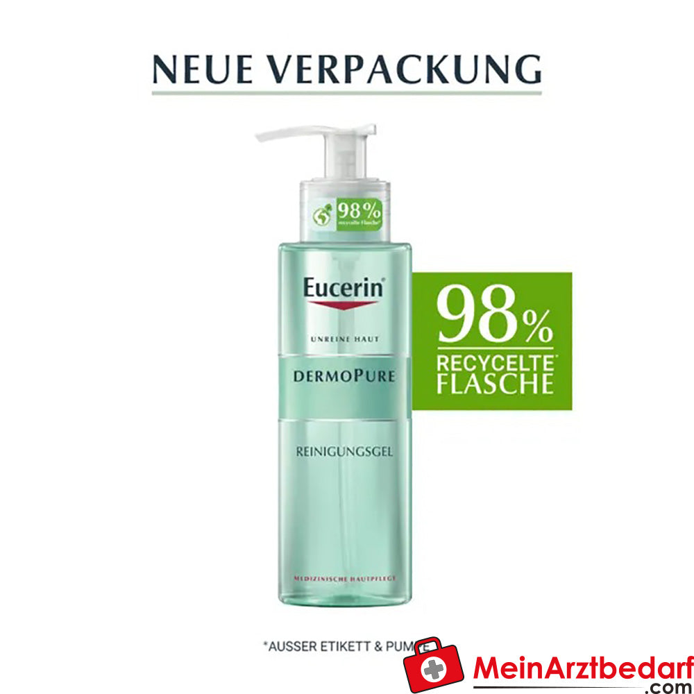 Eucerin® DermoPure Reinigungsgel – Gegen Pickel und unreine Haut, 200ml.