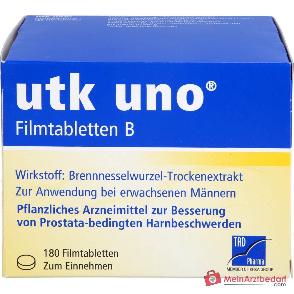 TAD Pharma utk uno Brennnesselwurzel-Trockenextrakt Filmtabletten, 120 St.