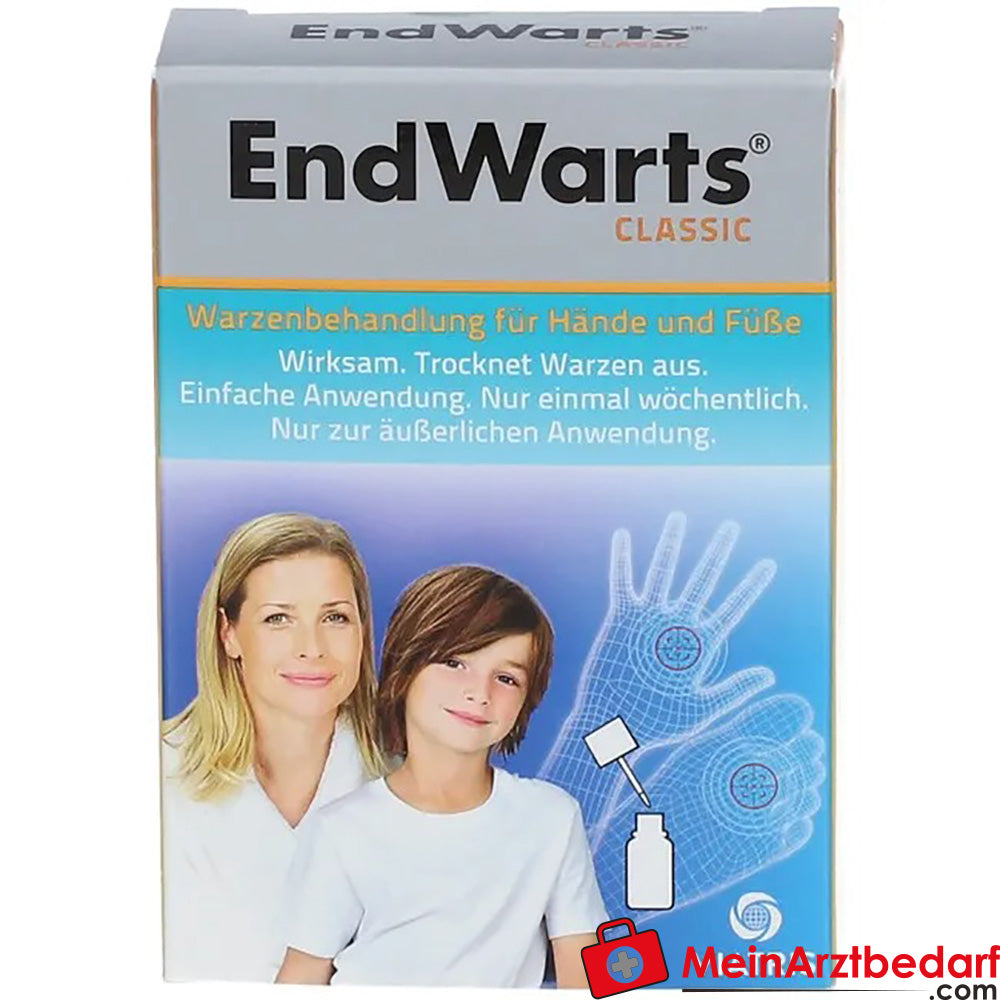 EndWarts CLASSIC: Lösung mit Ameisensäure gegen Warzen und Dornwarzen, 3ml.