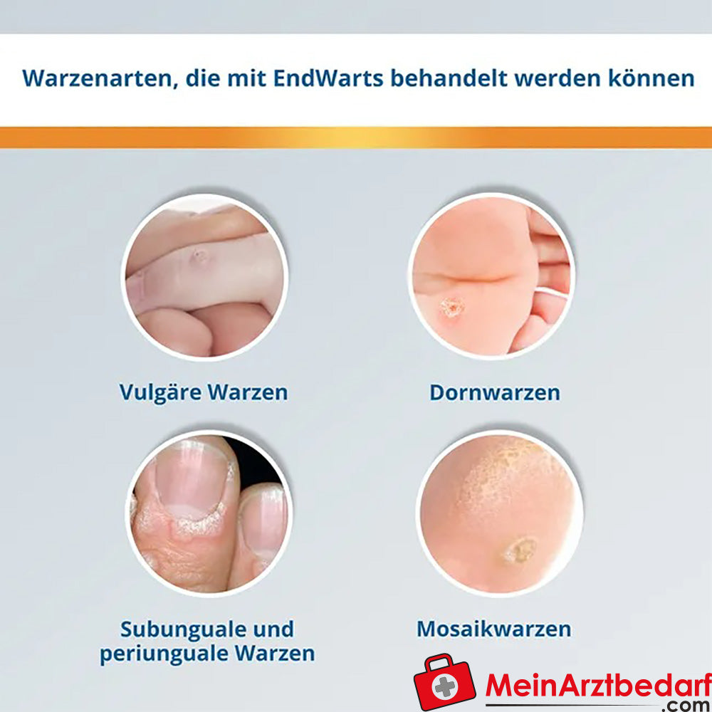 EndWarts CLASSIC: Lösung mit Ameisensäure gegen Warzen und Dornwarzen, 3ml.