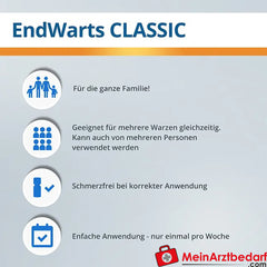 EndWarts CLASSIC: Lösung mit Ameisensäure gegen Warzen und Dornwarzen, 3ml.