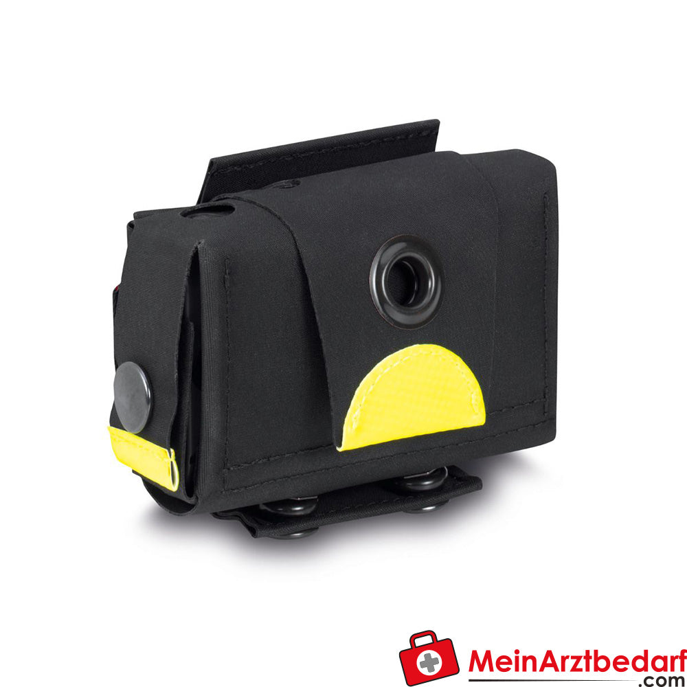 Funda para cinturón PAX detector para Swissphone QUADX35, BOSS 925/935 y Airbus P8ger, apertura basculante, dimensiones de 6,5-11×3 cm