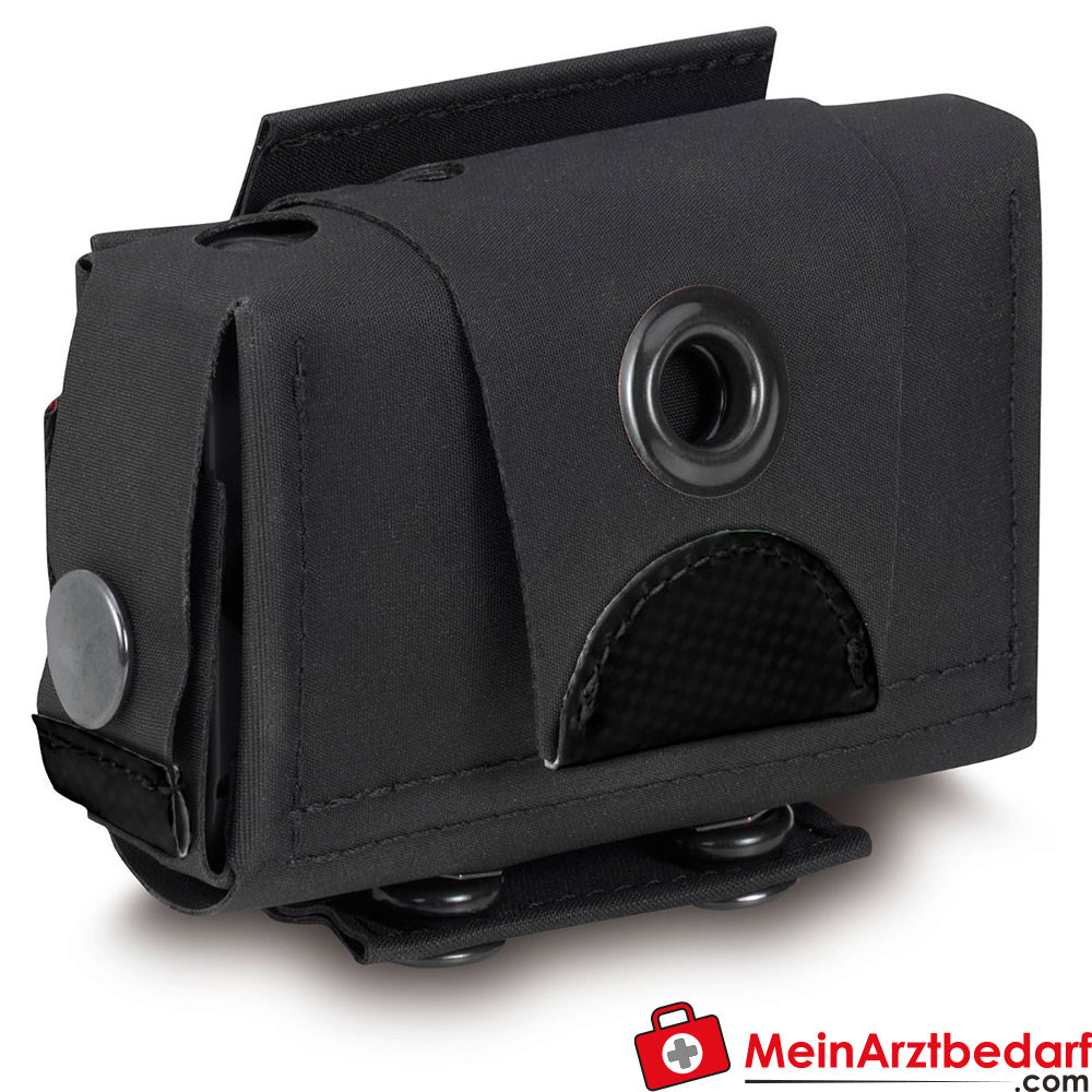 Funda para cinturón PAX detector para Swissphone QUADX35, BOSS 925/935 y Airbus P8ger, apertura basculante, dimensiones de 6,5-11×3 cm