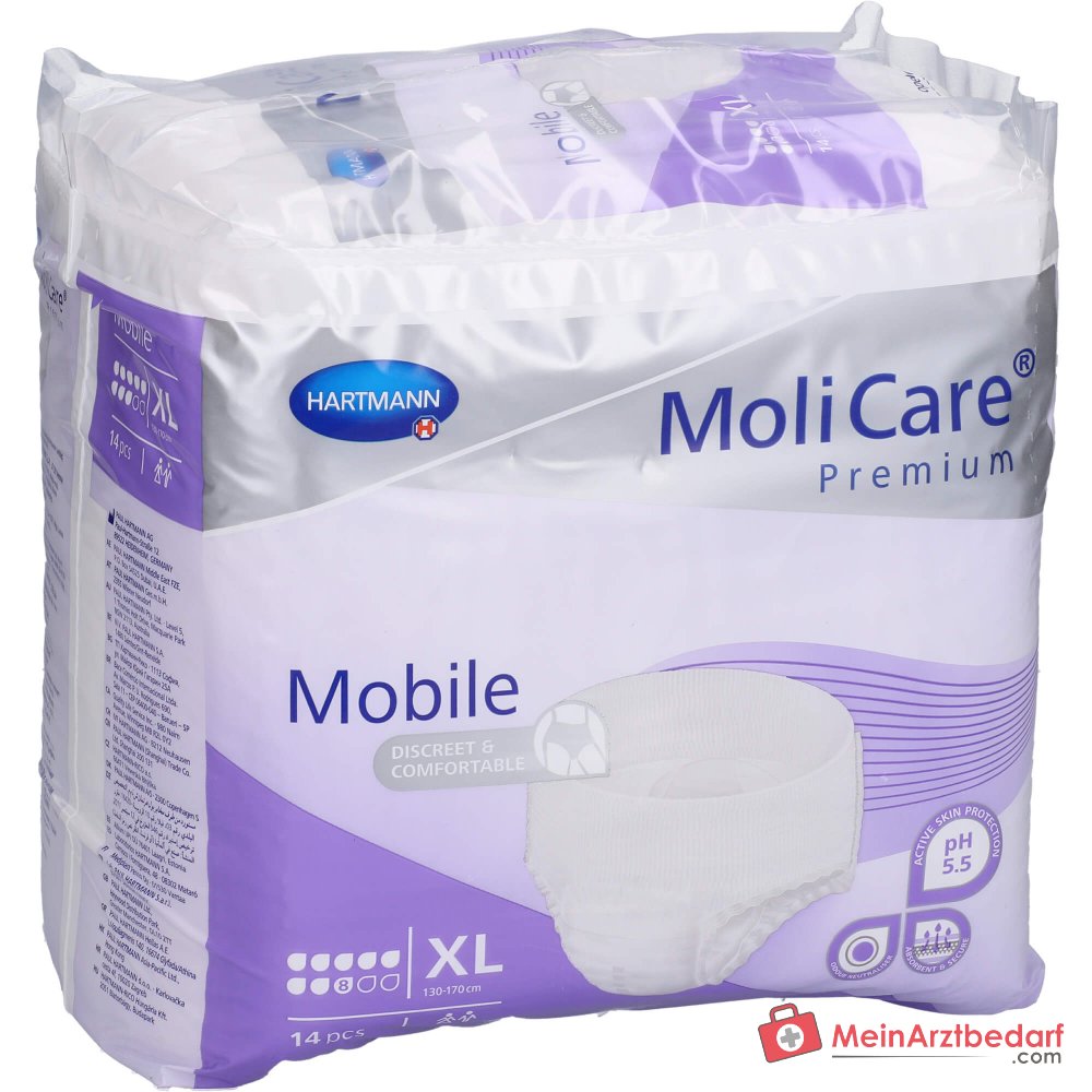 MoliCare Premium Mobile 8 Tropfen Einweghose XL, 56 St.