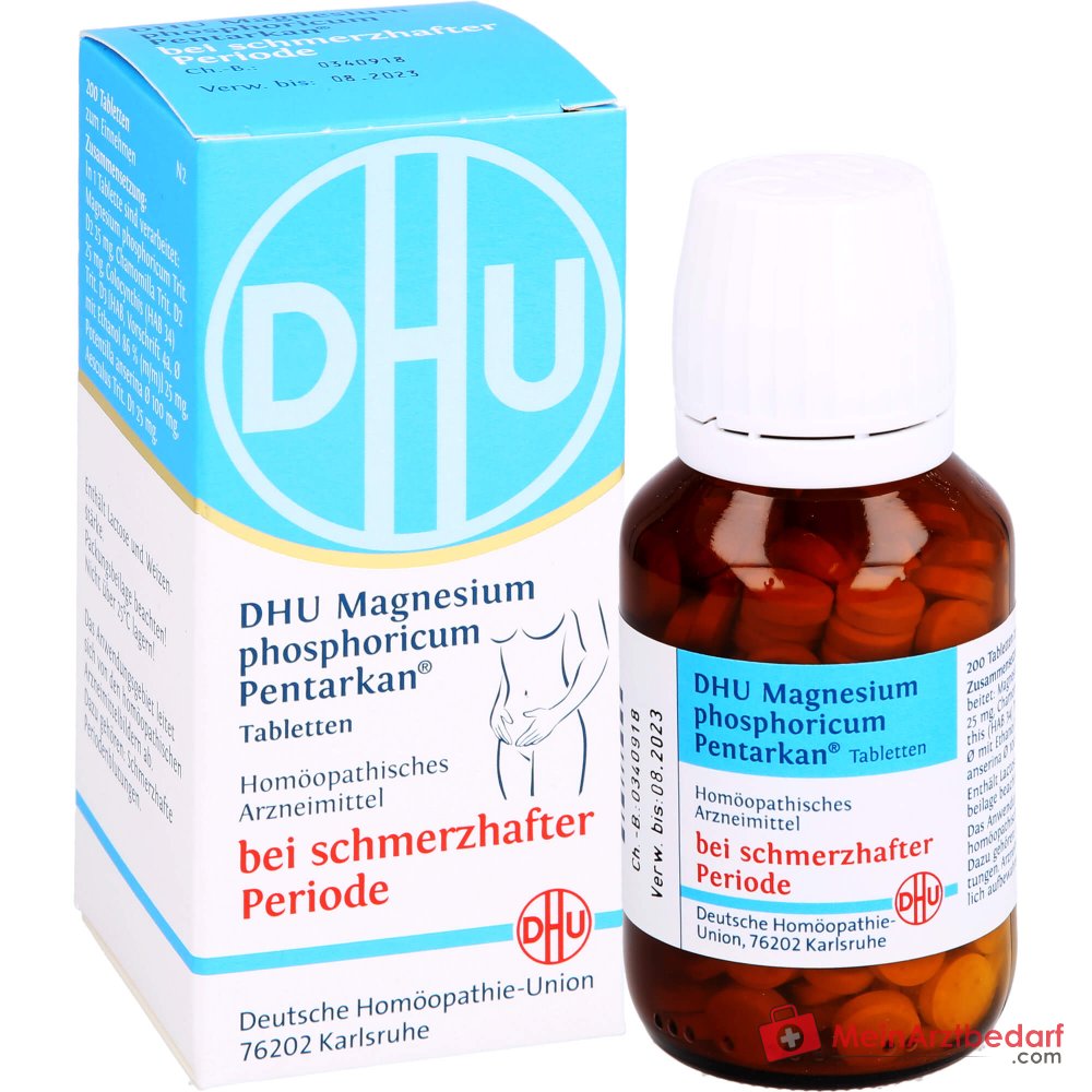 DHU Magnesium phosphoricum Pentarkan Magnesium phosphoricum / Chamomilla / Colocynthis / Potentilla anserina / Aesculus Tabletten, 80 St.