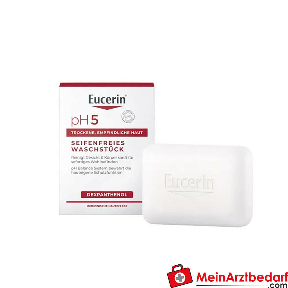 Eucerin® pH5 Seifenfreies Waschstück|bewahrt die Schutzfunktion der Haut, 100ml.