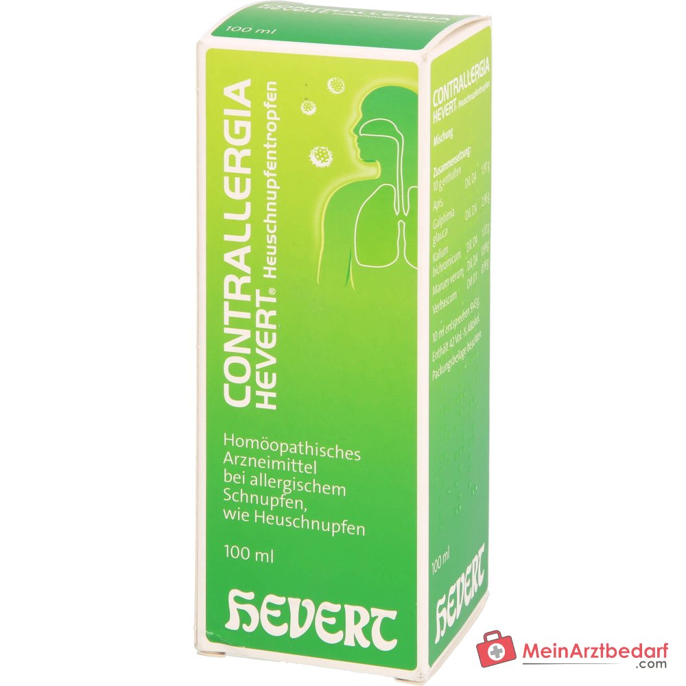 Mélange Hevert Contrallergia gouttes pour le rhume des foins, 100 ml