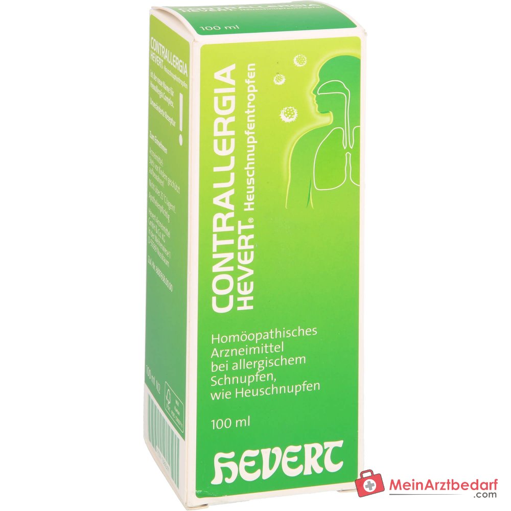 Mélange Hevert Contrallergia gouttes pour le rhume des foins, 100 ml