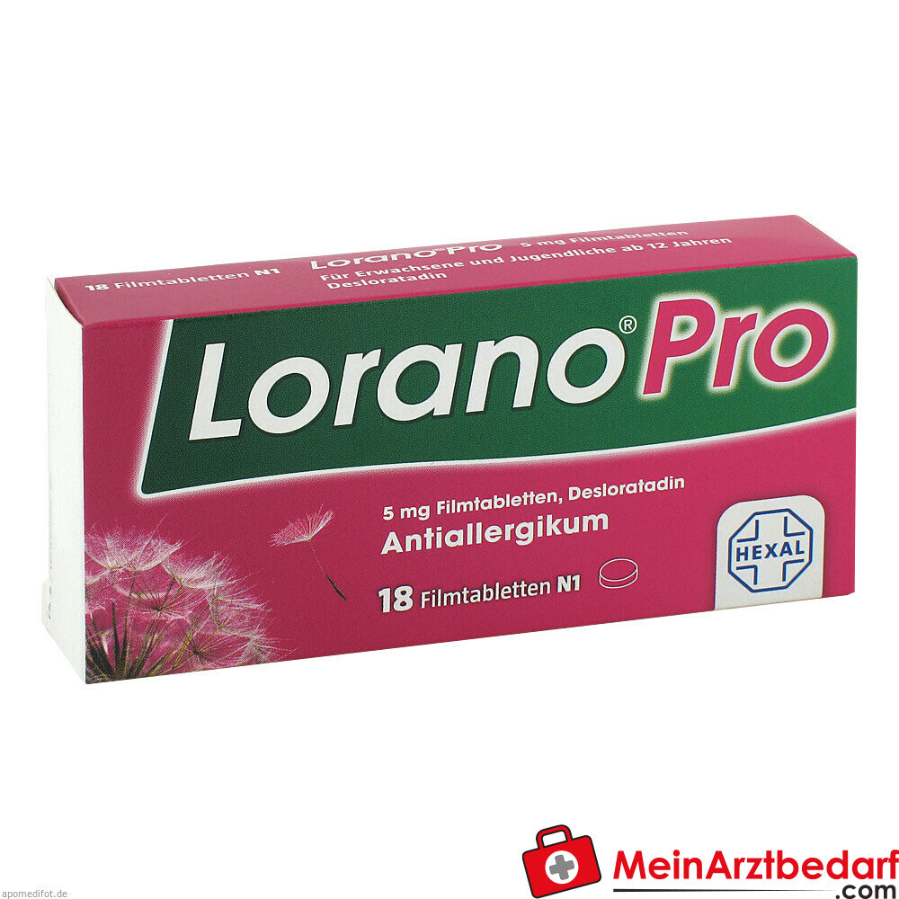 LoranoPro 5mg für alle Heuschnupfen-Symptome.