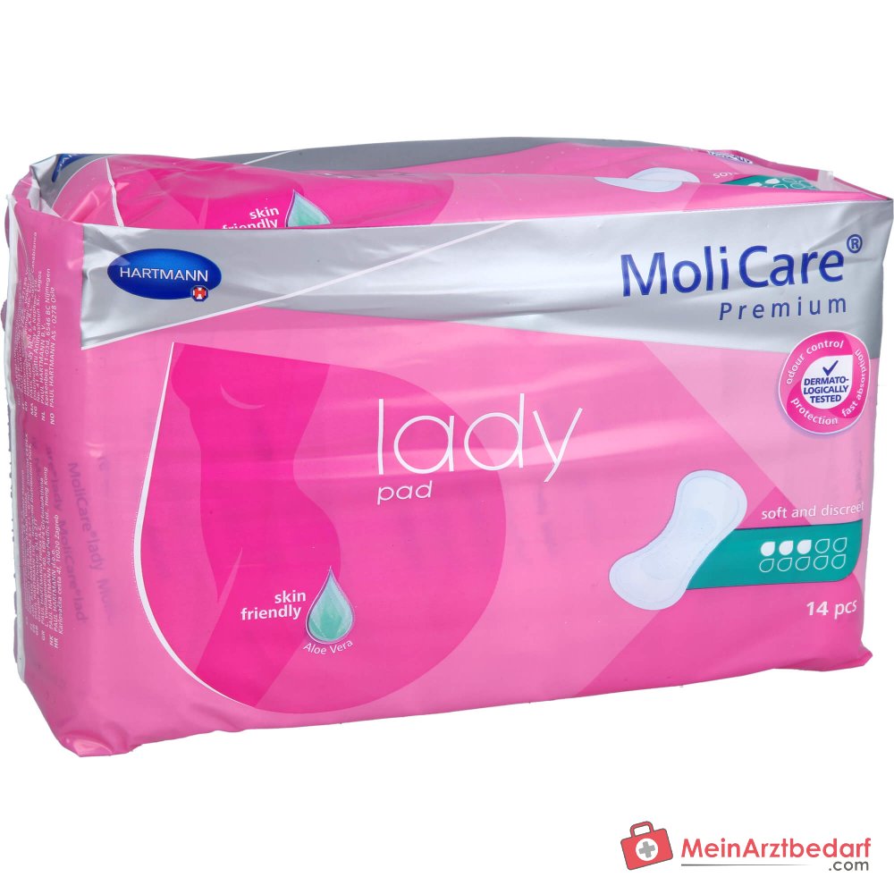 Hartmann MoliCare Premium lady pad 3 Tropfen Inkontinenzeinlagen, 168 Stück