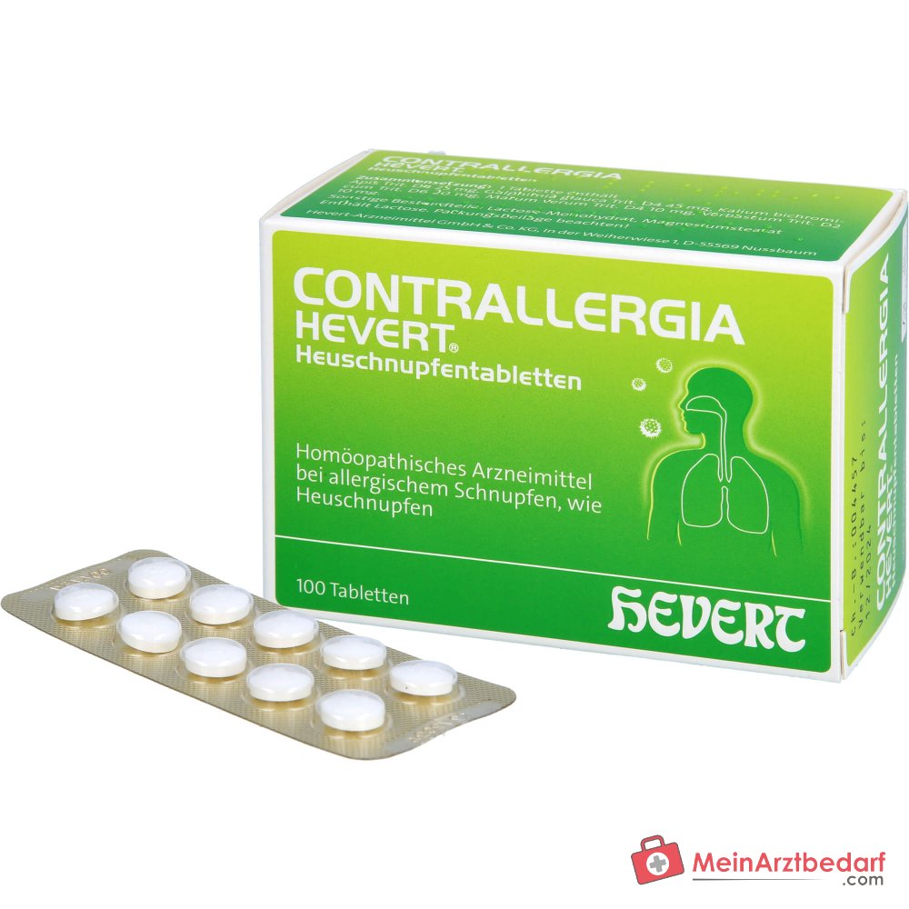Hevert Contrallergia Heuschnupfentabletten, 100 St.