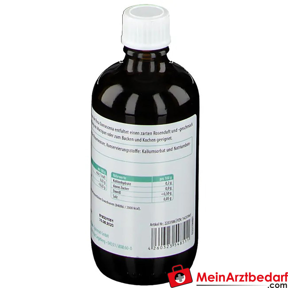 Spinnrad® Rosenwasser zum Backen und Kochen, 100ml.