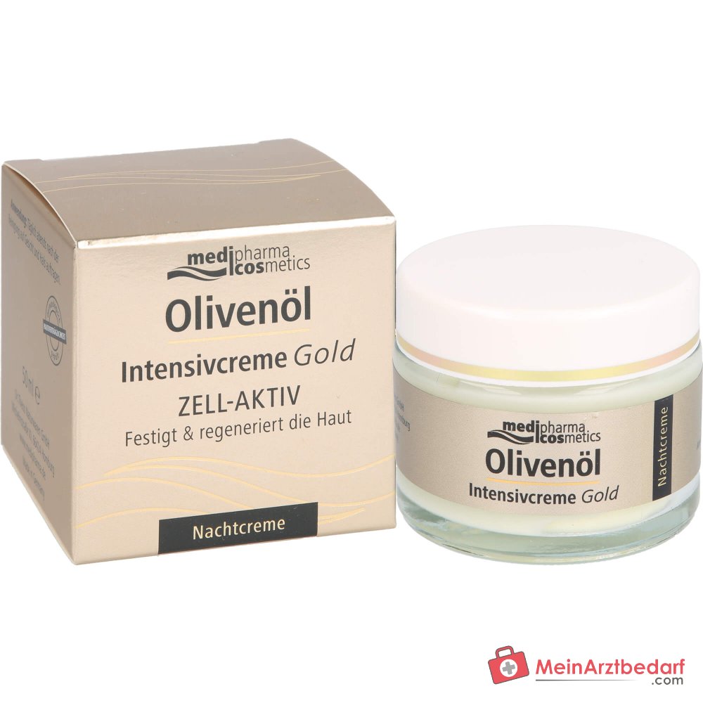 medipharma cosmetics Olijfolie Intensiefcrème Goud Cel-Actief Nachtcrème, 50 ml