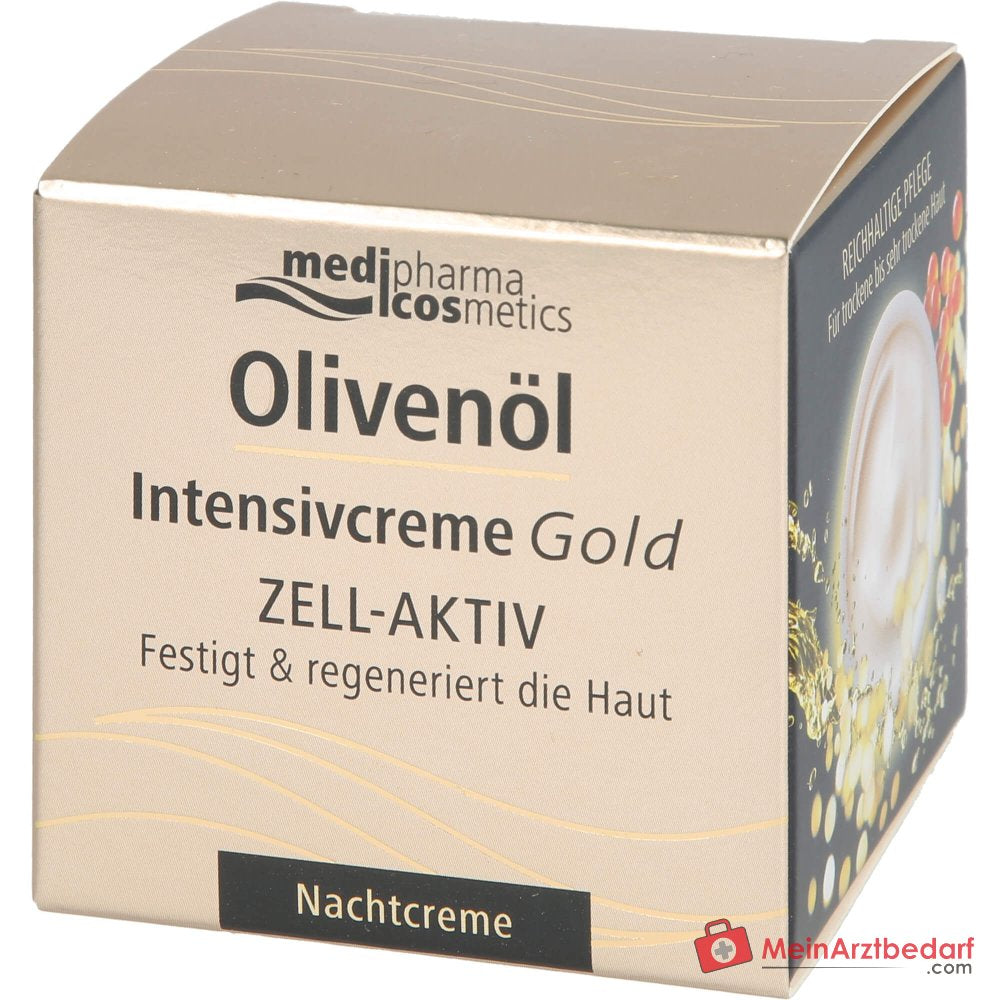 medipharma cosmetics Olijfolie Intensiefcrème Goud Cel-Actief Nachtcrème, 50 ml
