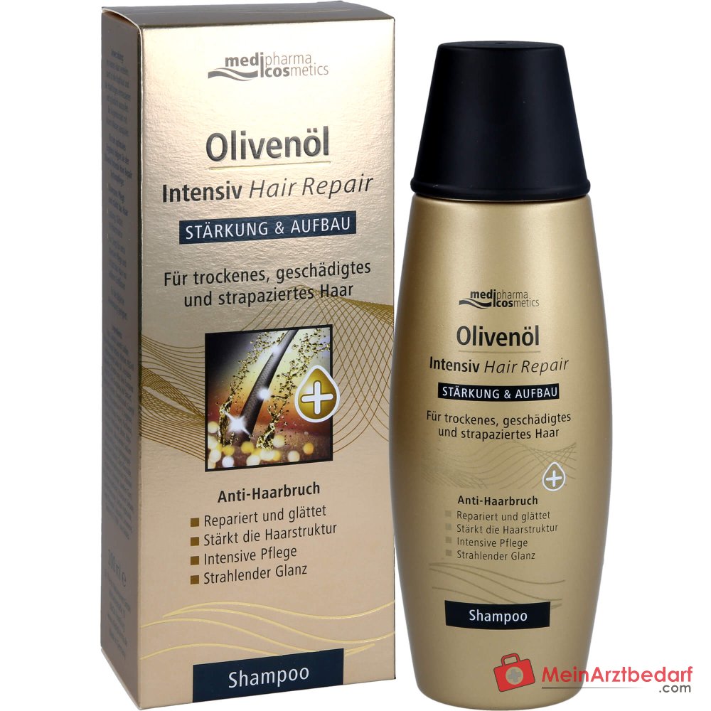 Medipharma Cosmetics Olio d'Oliva Shampoo Riparatore Intensivo per Capelli, 200 ml