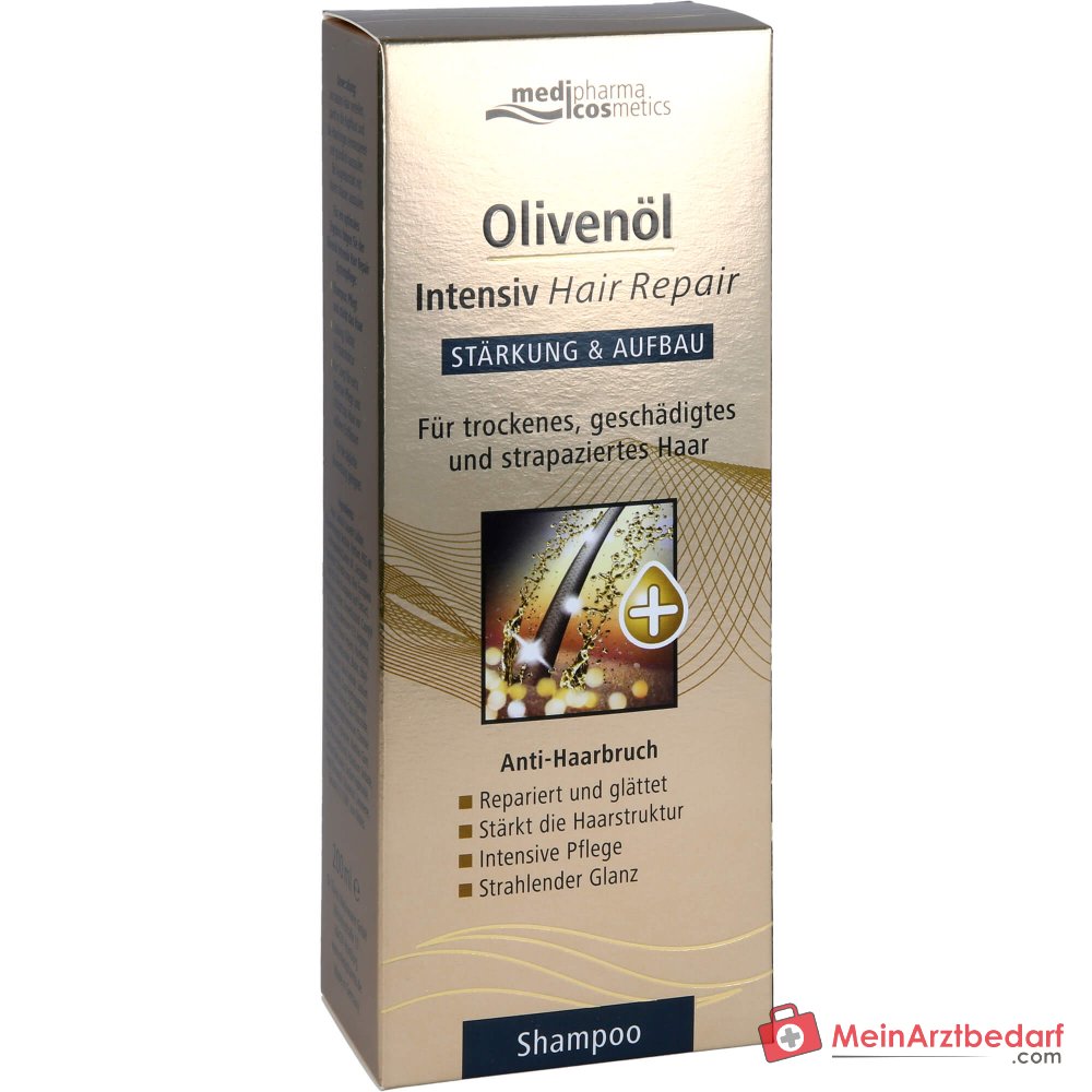 Medipharma Cosmetics Olio d'Oliva Shampoo Riparatore Intensivo per Capelli, 200 ml