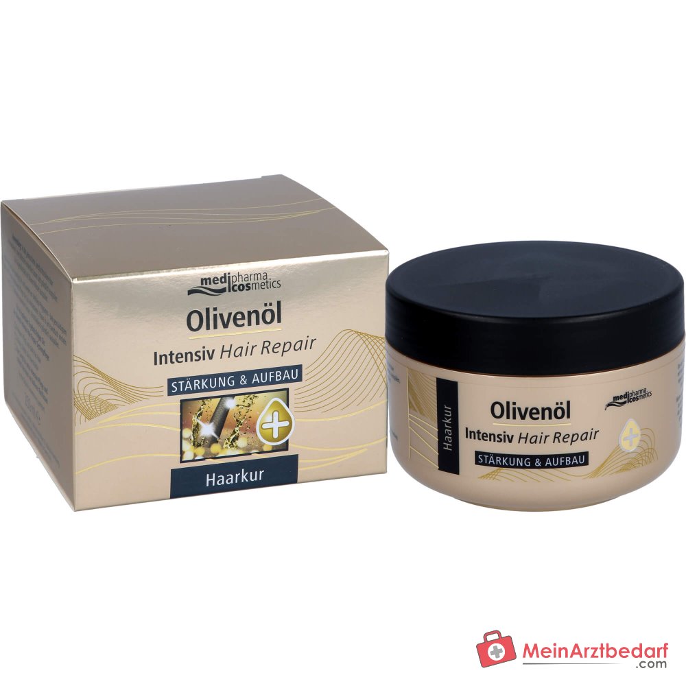 medipharma cosmetics Masque Réparateur Intensif pour Cheveux à l'Huile d'Olive, 250 ml