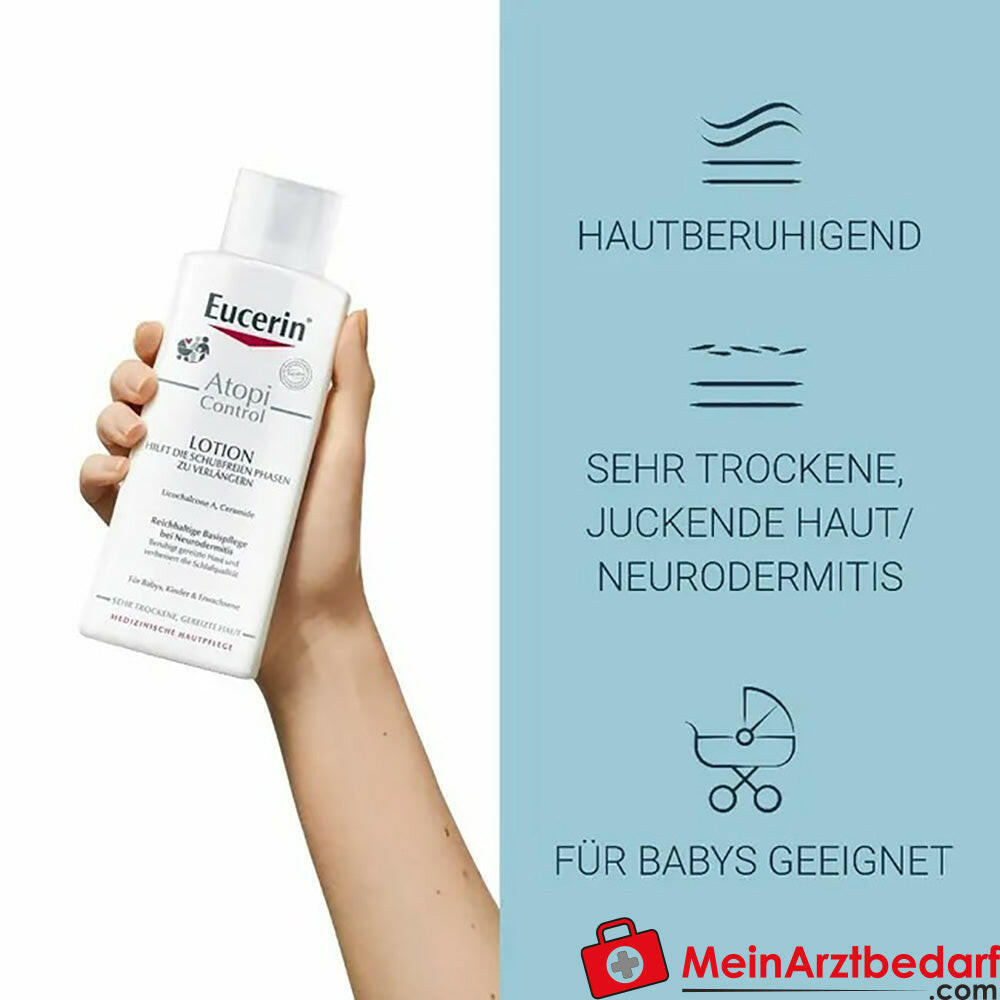 Eucerin® AtopiControl Lotion –  schnelle Hilfe bei Spannung und Juckreiz, 250ml.