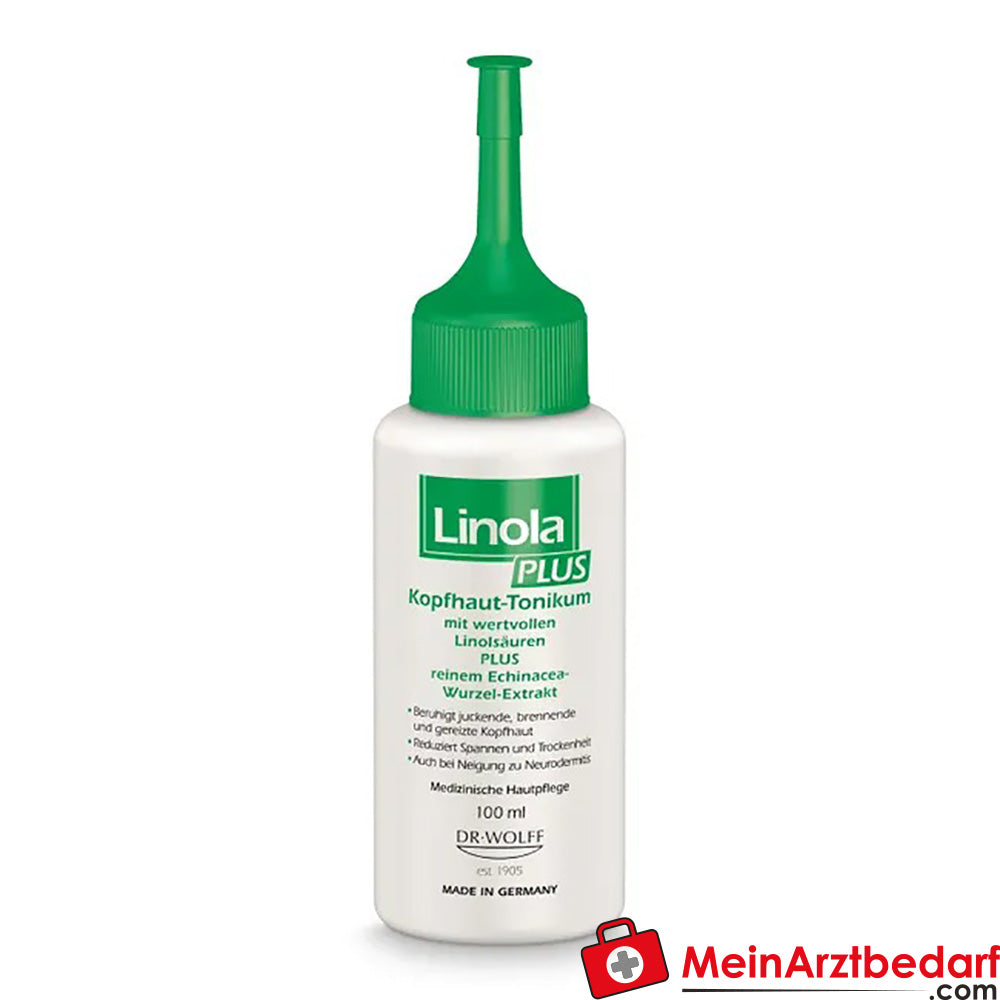 Linola PLUS Kopfhaut-Tonikum - Haartonikum für juckende, brennende oder gereizte Kopfhaut, 100ml.