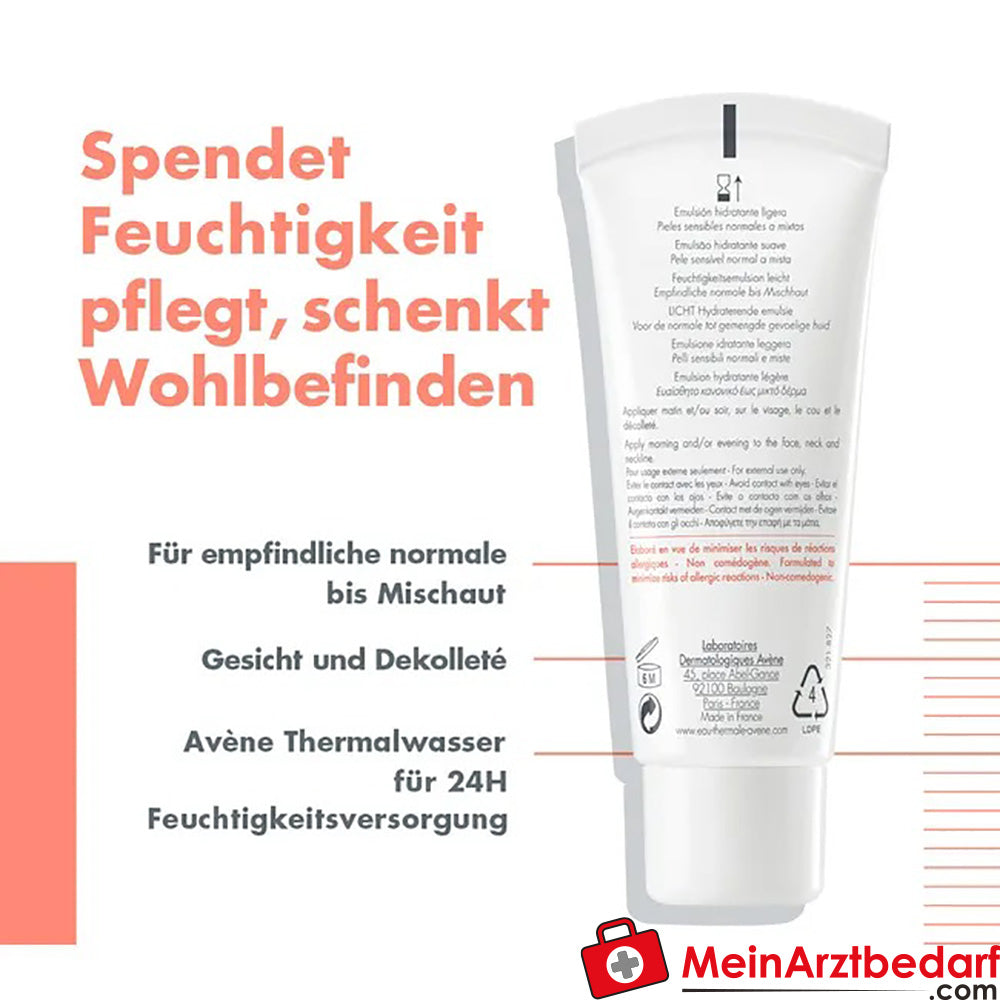 Avène Hydrance - leicht Feuchtigkeitsemulsion, 40ml.