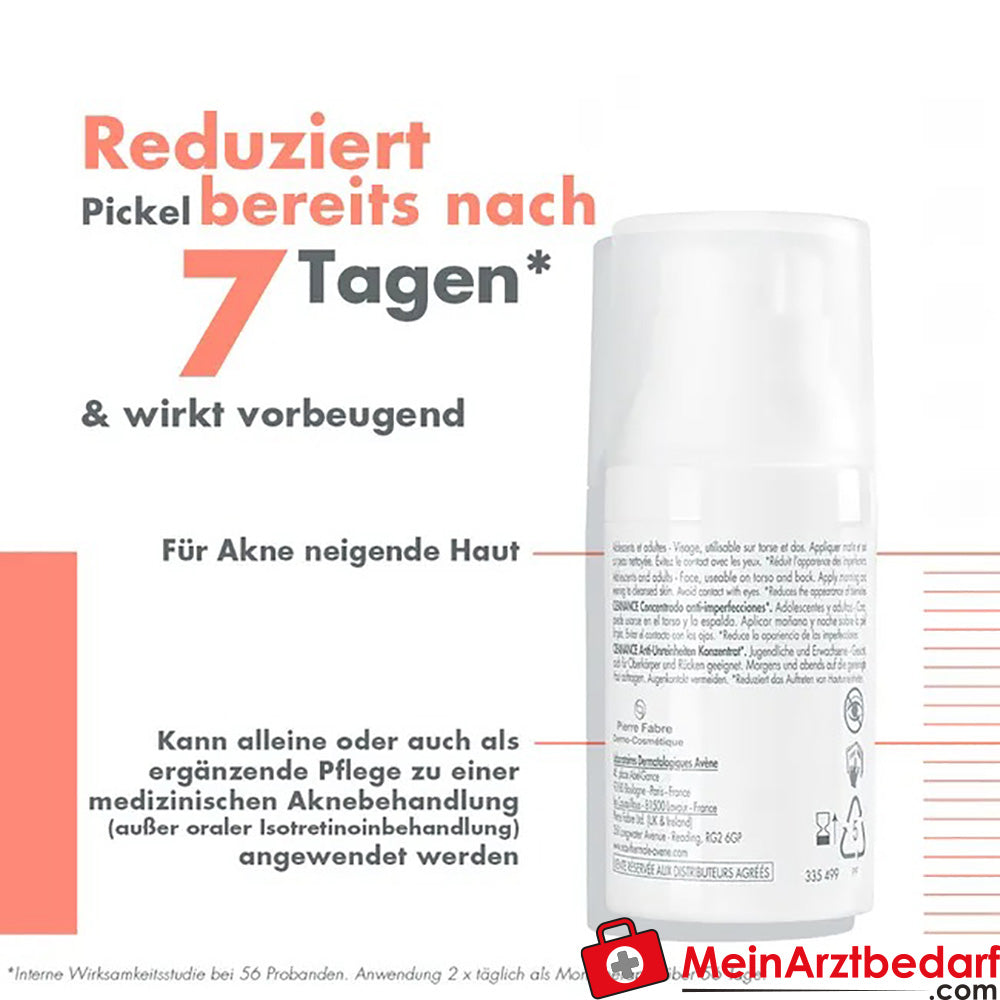 Avène Cleanance Comedomed Anti-Unreinheiten Konzentrat bei Akne und Pickeln, 30ml.