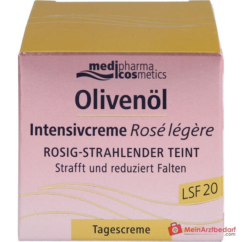 medipharma cosmetics Crema Intensiva all’Olio d’Oliva Rose Legere SPF 20, 50 ml