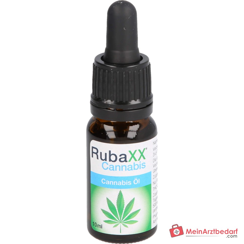 RubaXX Olio di cannabis Olio di semi di cannabis Vitamina D 20 µg Olio di vitamina E 10 ml