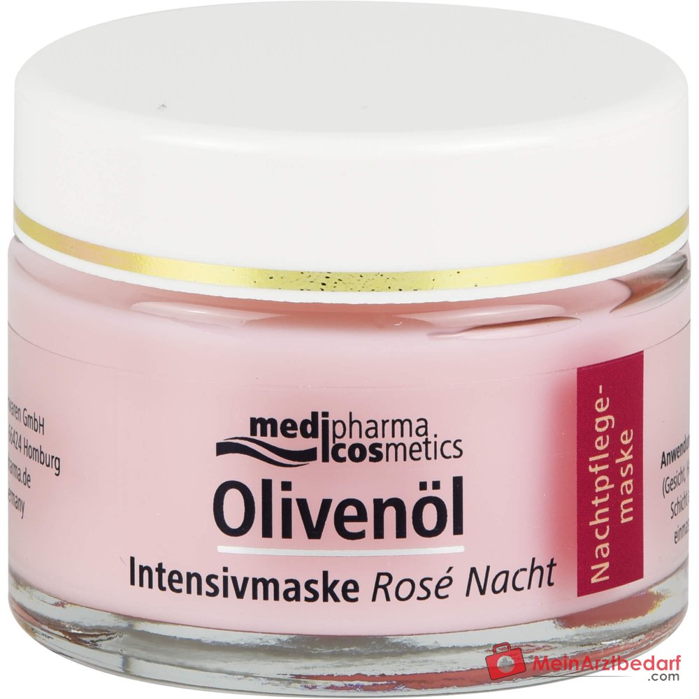 medipharma cosmetics Olijfolie Intensiefmasker Rosé Nacht, 50 ml