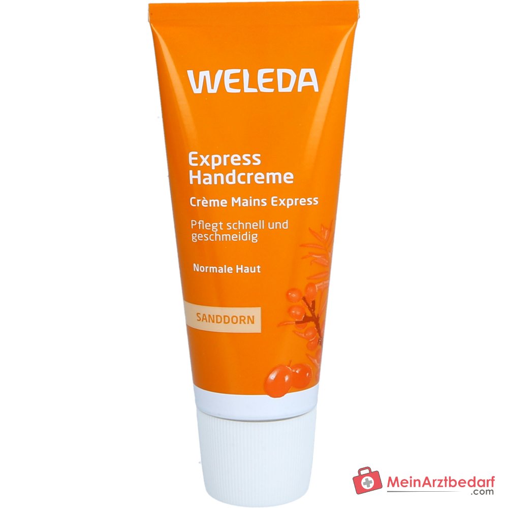 Crema de manos exprés de espino amarillo Weleda, 50 ml